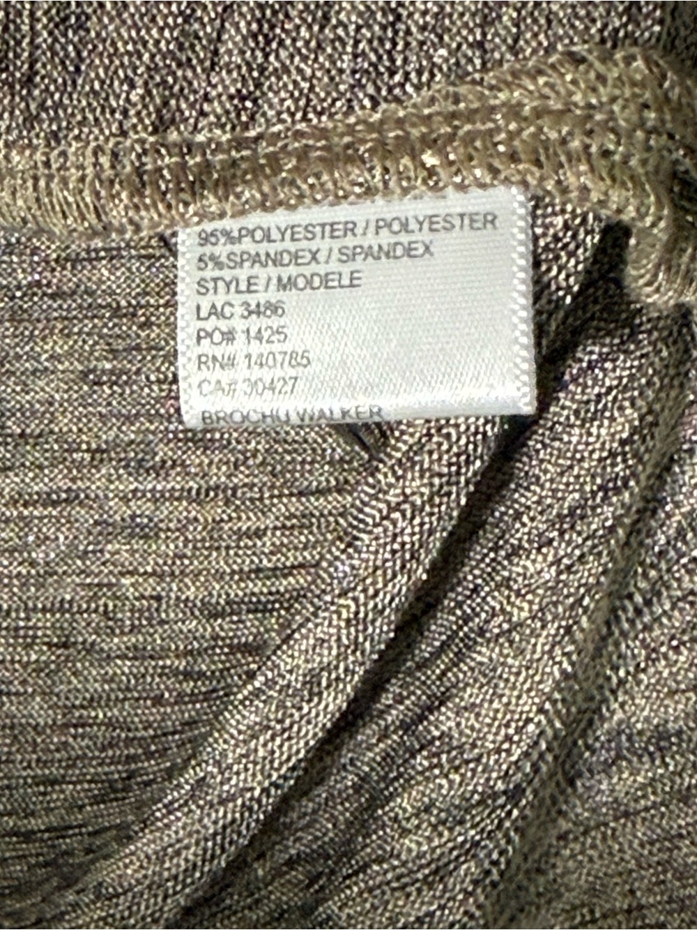 Brochu Walker Nova Top Metallic Draped Cowl Neck Bronze Size L NWT - Picture 8 of 8